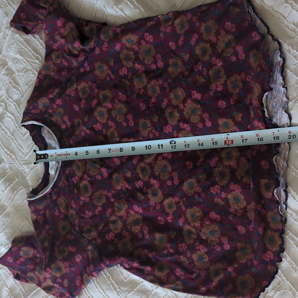 Natural Life Multicolor Floral Top Size L Y2kstyle - Picture 6 of 7